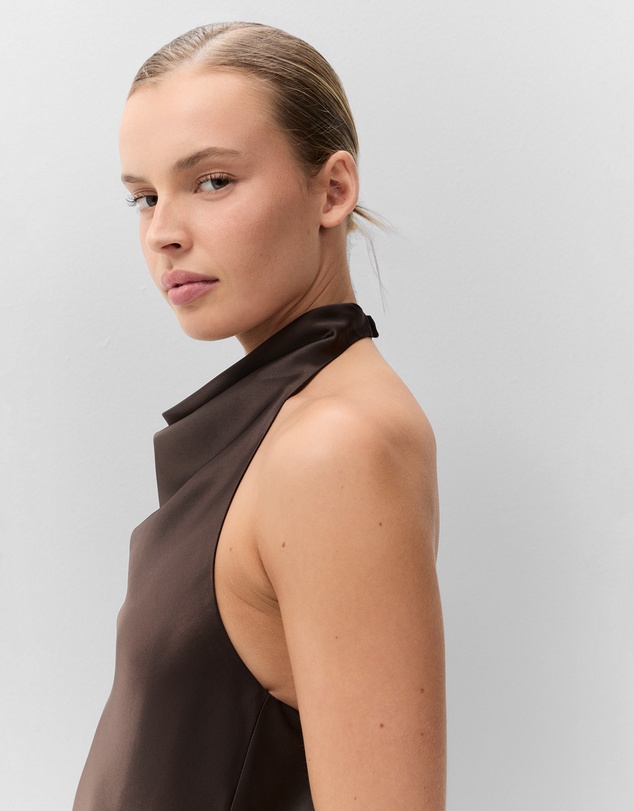 UNISON - Lace Trim Halter Top
