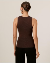 Tussah - Paris Ribbed Knit Zip Top