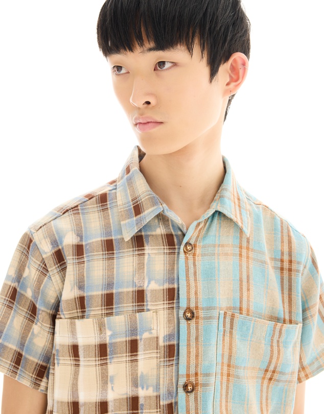 THE TALES - The Tales Half n Half 70's Flannel Camp Shirt