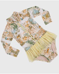 Aqua Blu Kids - Mosaic Long Sleeve One Piece - Babies