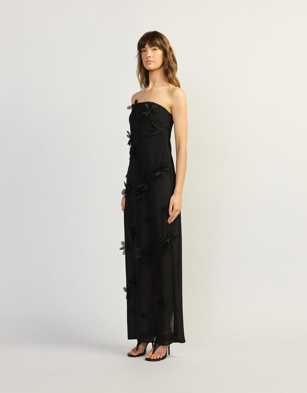 TOJHA - PHOEBE STRAPLESS SEMI-SHEER MAXI
