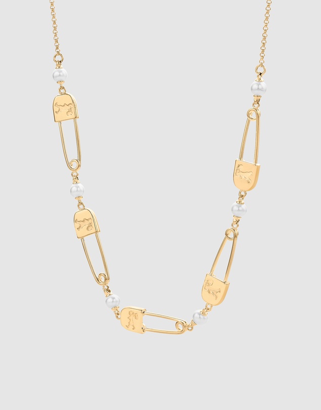 Karen Walker - Runaway Safety Pin Chain Necklace