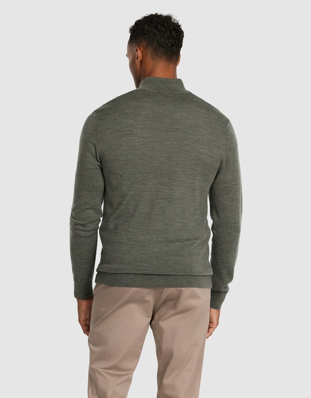 Tarocash - Asher Merino Wool Zip Knit