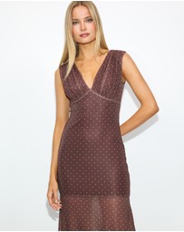 Dazie - Into You Mesh Maxi Dress