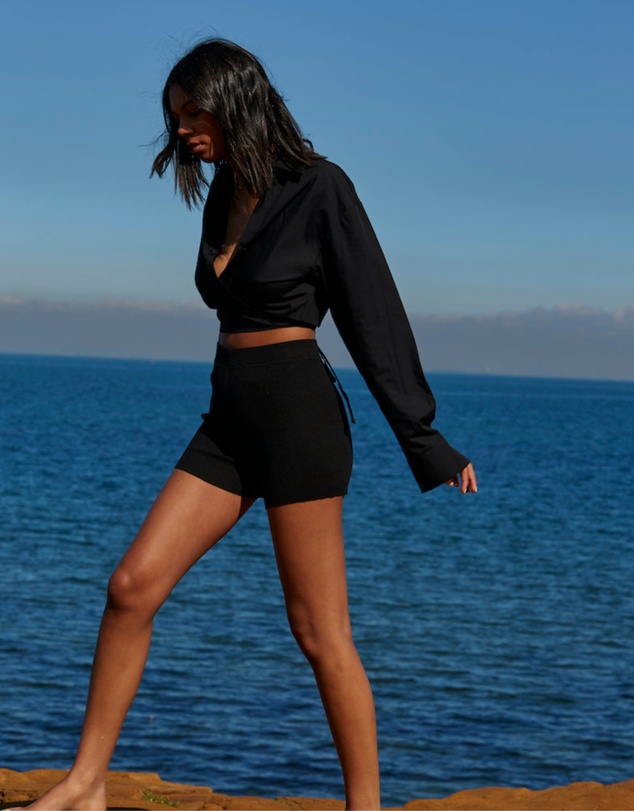 Style Addict - Crop Tie Shirt