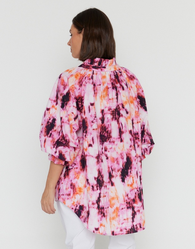 ALEXANDRA - Meeka Blouse Pink Textured Print