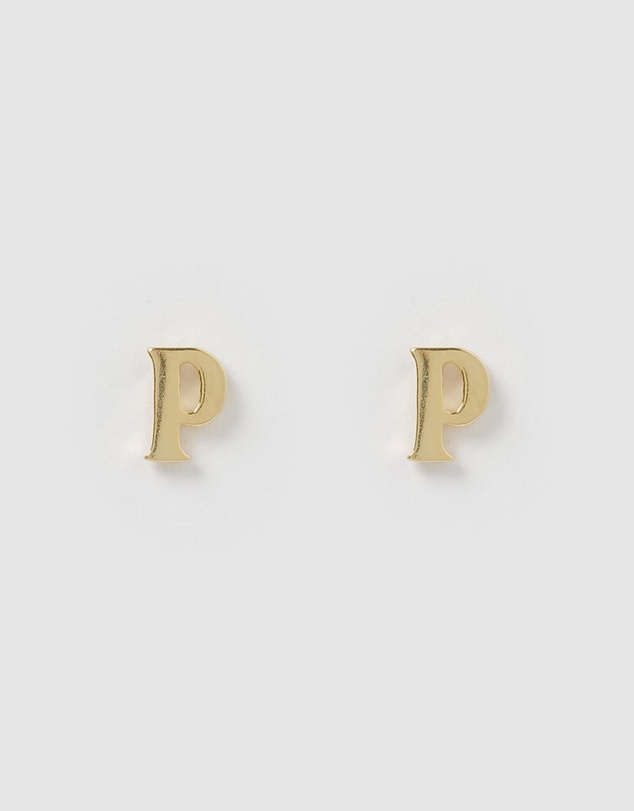 Izoa - Little Letter P Stud