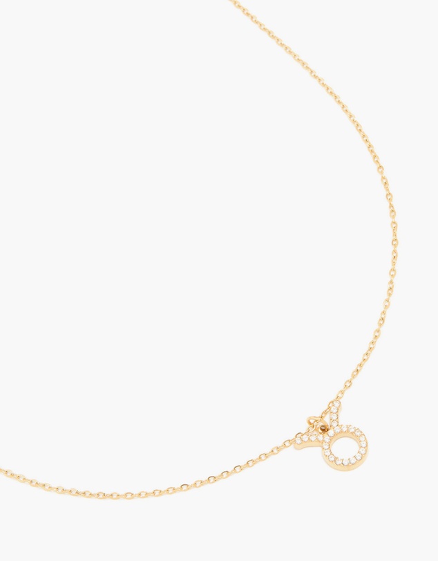 Lovisa - Waterproof Gold Plated Stainless Steel Cubic Zirconia Taurus Zodiac Sign Necklace