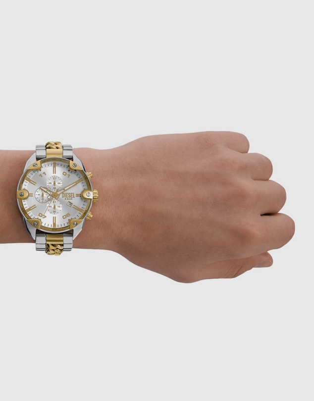 Diesel - Spiked Two Tone Chronograph Watch