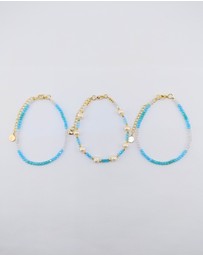 Miz Casa and Co - Crystal Beaded Bracelet Stack