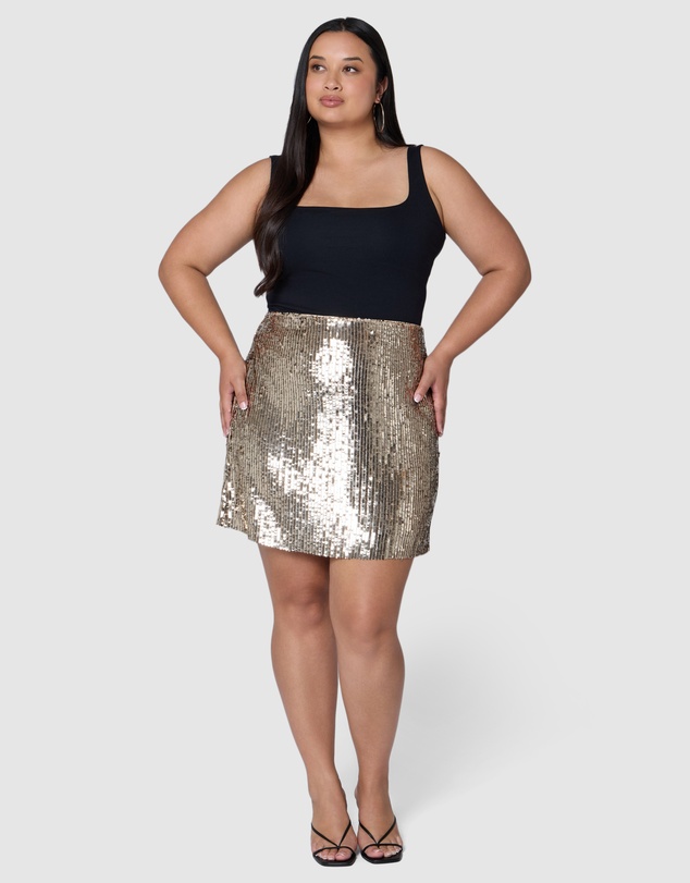 Sunday In The City - Dazed Sequin Mini Skirt