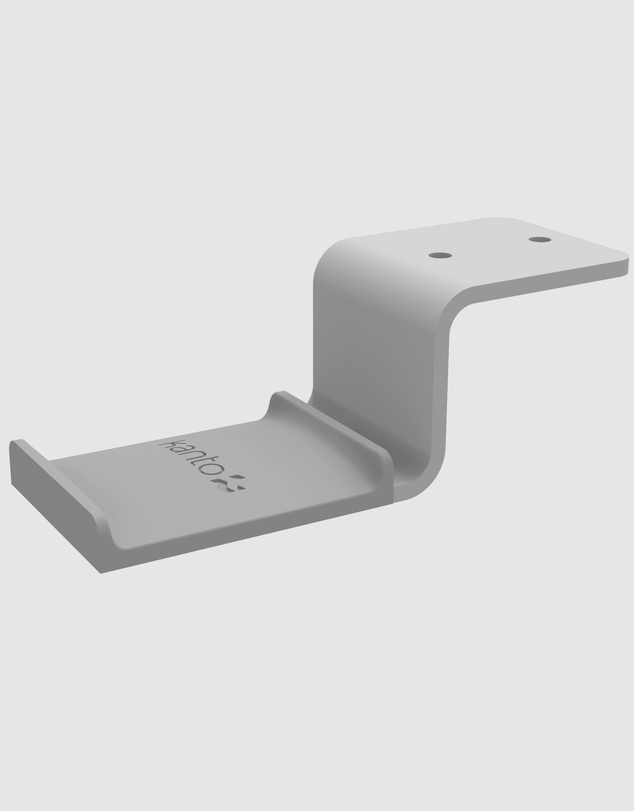 iWorld - Kanto HHW Universal Under Desk Headphone Hook, White