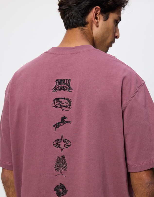 Thrills - What We Believe Embro Oversize Box Crop Tee