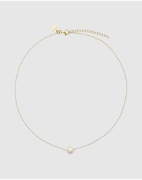 Najo - Whirlpool Yellow Gold Pearl Necklace
