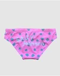 Salty Johnson - Pink Leaves Briefs