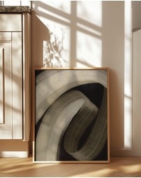 Olive et Oriel - Beige Strokes No 3 by Treechild Art Print