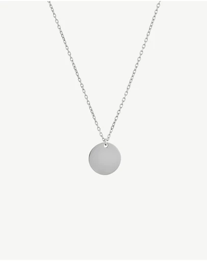 Zahar - Engravable Circle Pendant Necklace
