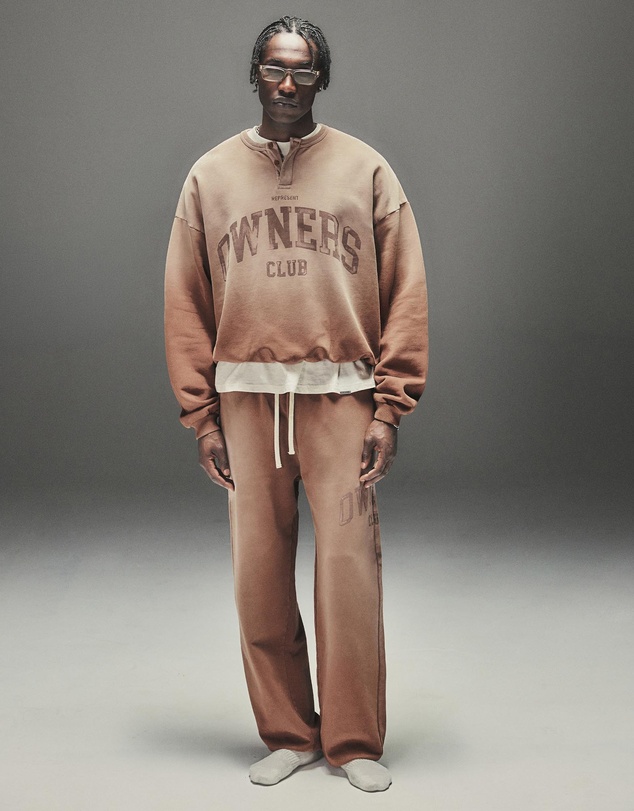 Represent - Owners Grandad Collar Sweatshirt