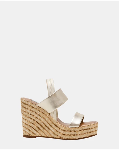 Steve Madden - Contessa Gold Leather Heels
