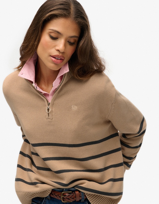 Superdry - Cotton Half Zip Knit