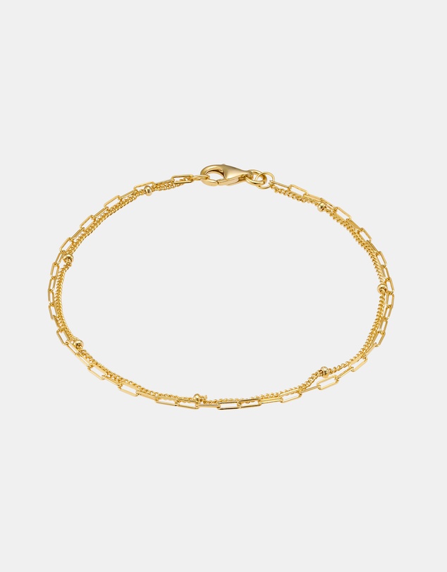 Zoe Olivia - 14K Gold Vermeil Double Chain Bracelet