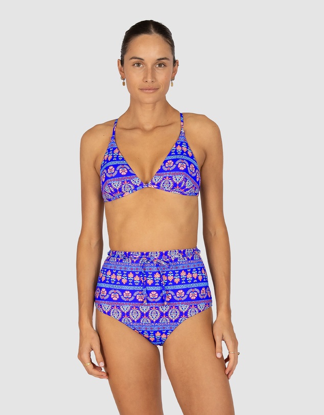 Baku Swimwear - Morocco Longline Fixed Triangle Bikini Bra Top