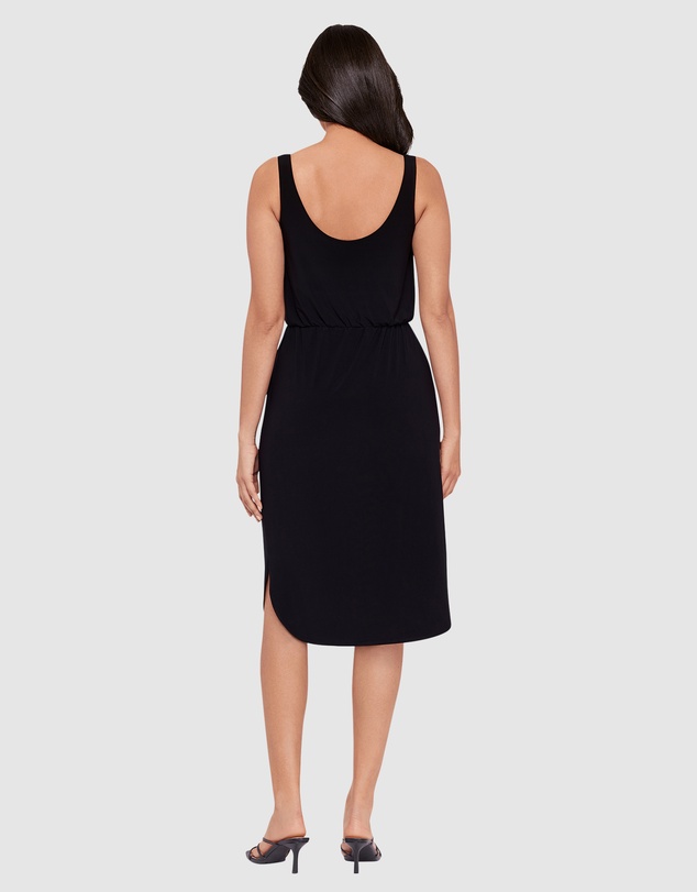 Miraclesuit Shapewear - Tali Sleeveless Knot Waist Shaping Dress With Pockets