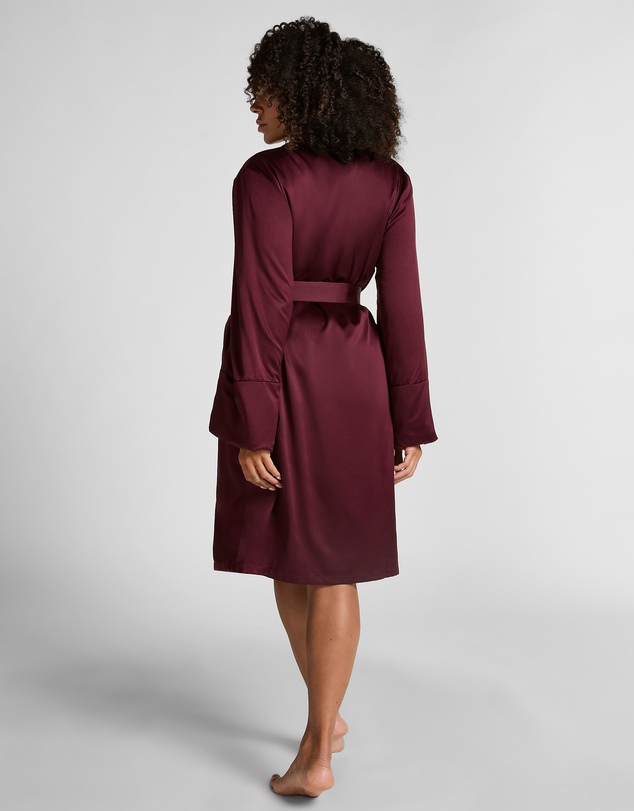 Hunkemoller - Long Satin Fleece Robe