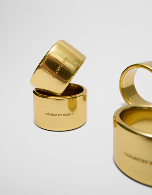Country Road - Haven Napkin Ring Set Of 4