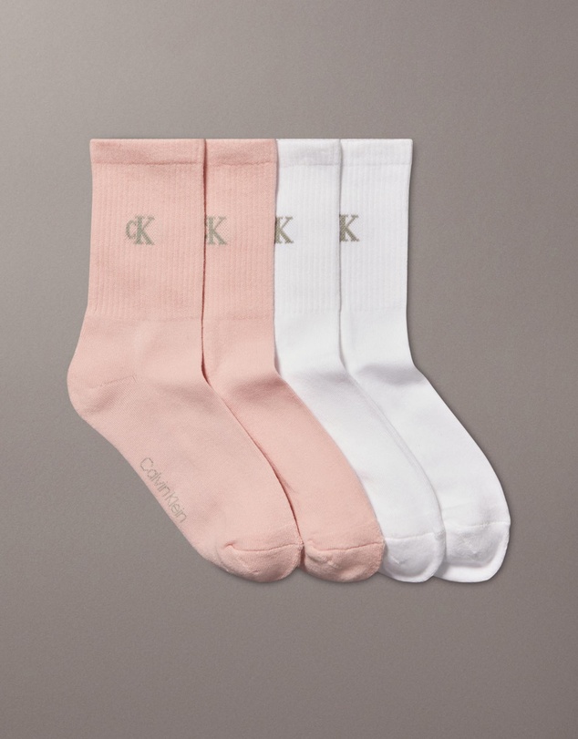 Calvin Klein - 4-Pack CK Monogram Crew Socks