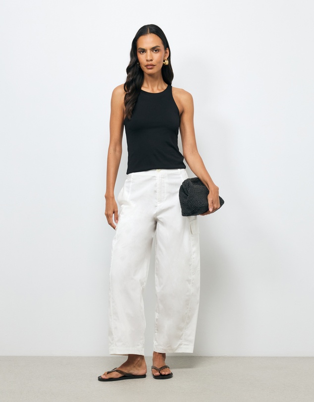 AERE - Organic Cotton Cargo Barrel Pants