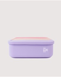 The Somewhere Co - Cotton Candy Large Square Silicone Bento Lunch Box