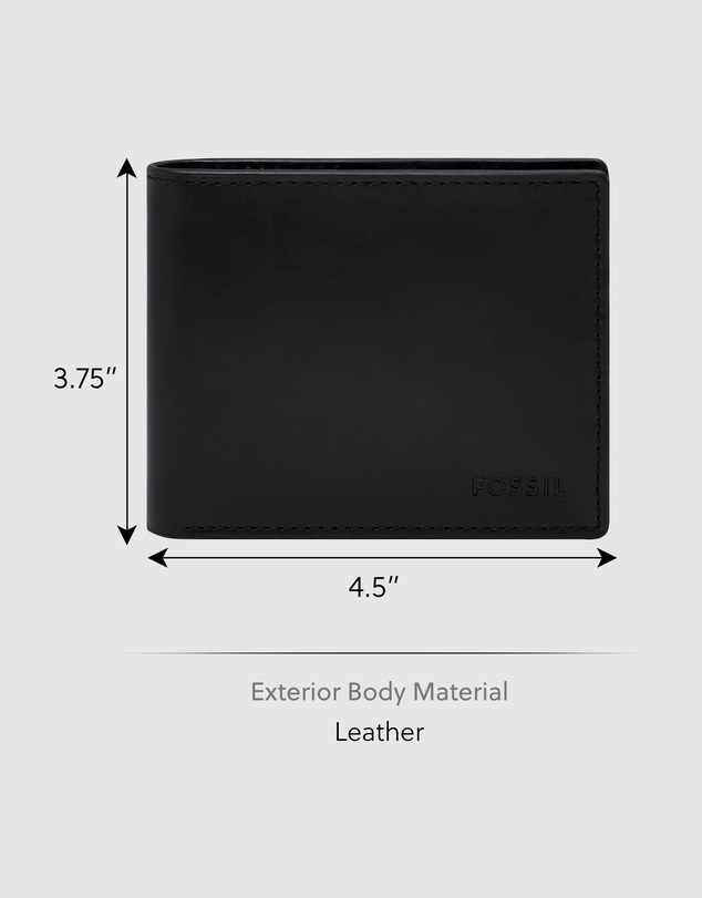 Fossil - Derrick Black Wallet