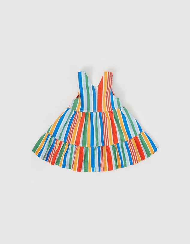 Goldie + Ace - Tully Tiered Pinafore Dress Land Down Under Stripe- ICONIC EXCLUSIVE