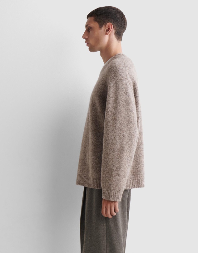 COS - Oversized Alpaca-Blend Crew-Neck