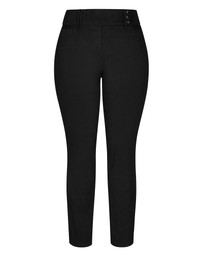 City Chic - Plus size Smart Bengaline Pant - black