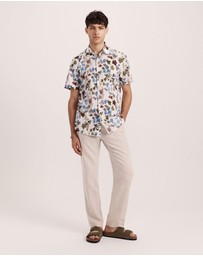 SABA - Evander Cotton Print Short Sleeve Classic Shirt