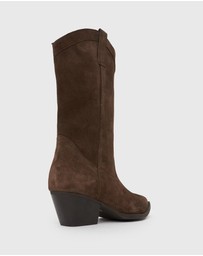Betts - Howdy Suede Leather Western Boots