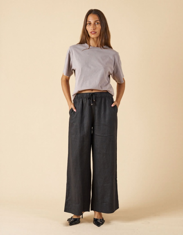 CAMIXA - Palazzo Linen Pants
