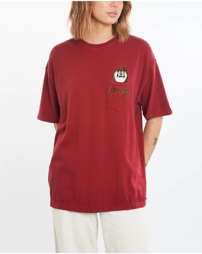 Vintage by The Real Deal - Pre Loved - Vintage Taz Devil Looney Tunes Pocket Tee