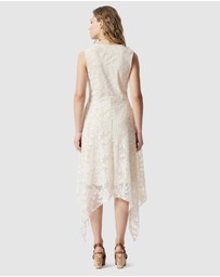 & Other Stories - V-Neck Lace Midi Dress