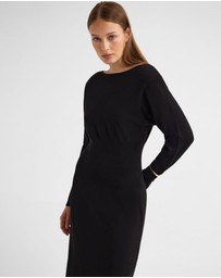 Oxford - Greta Knitted Balloon Sleeve Dress