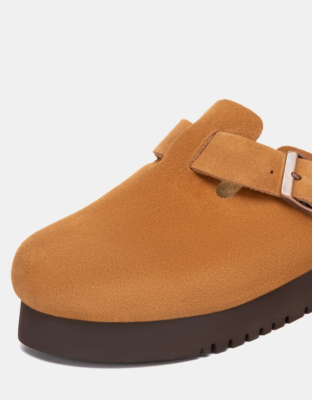 EVERAU - Australian Shepherd Ugg Berrin Platform Cow Suede Upper Loafer Oxfords Flats
