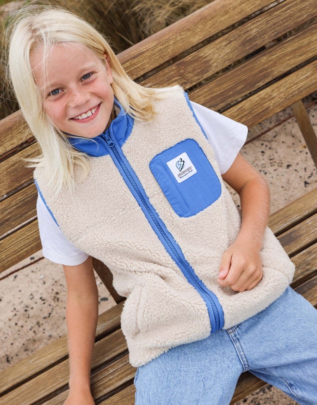Skwosh - Skwosh Kids Sherpa Vest in Natural