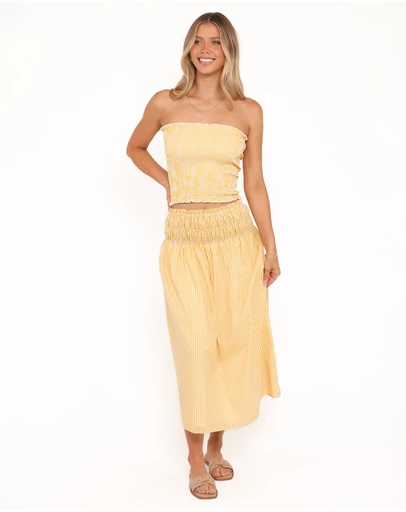Petal & Pup - Salome Maxi Skirt - Mango Stripe