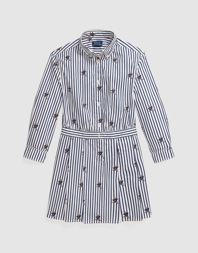 Polo Ralph Lauren - Polo Bear Cotton Shirtdress - Kids