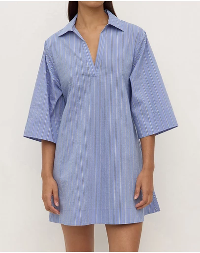 Assembly Label - Erina Stripe Mini Shirt Dress