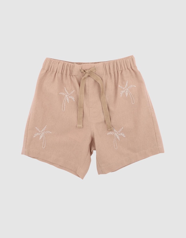 Bebe by Minihaha - Max Palm Embroidered Shorts - Kids
