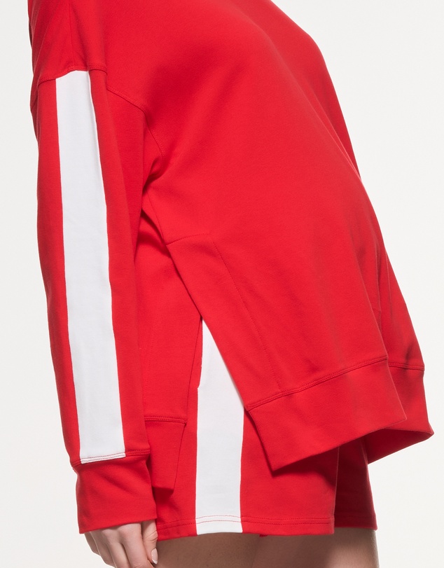 Soon Maternity - Side Split Stripe Cotton Top