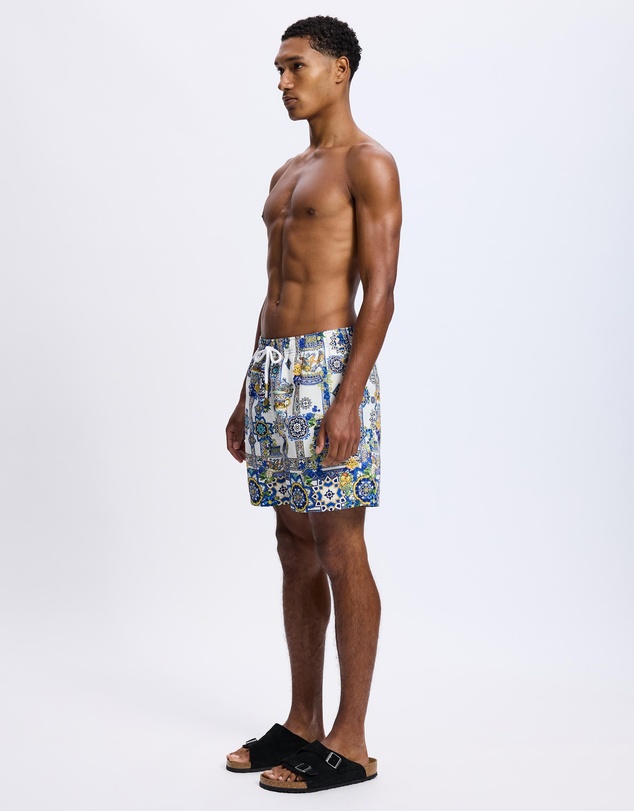 Camilla - Mid Length Boardshorts With Elastic Waist